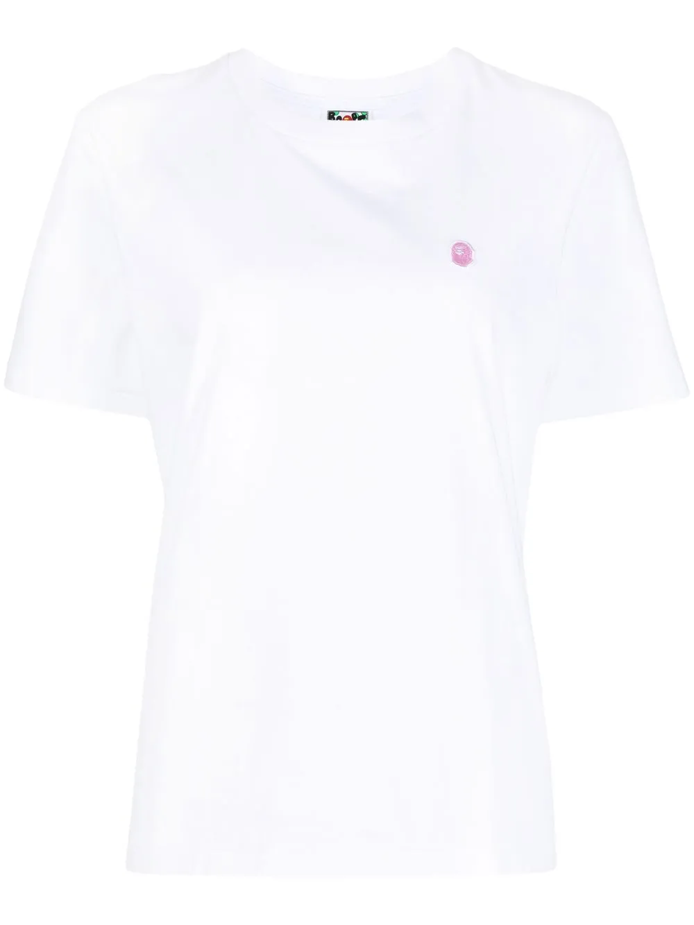 

A BATHING APE® playera con parche del logo - Blanco