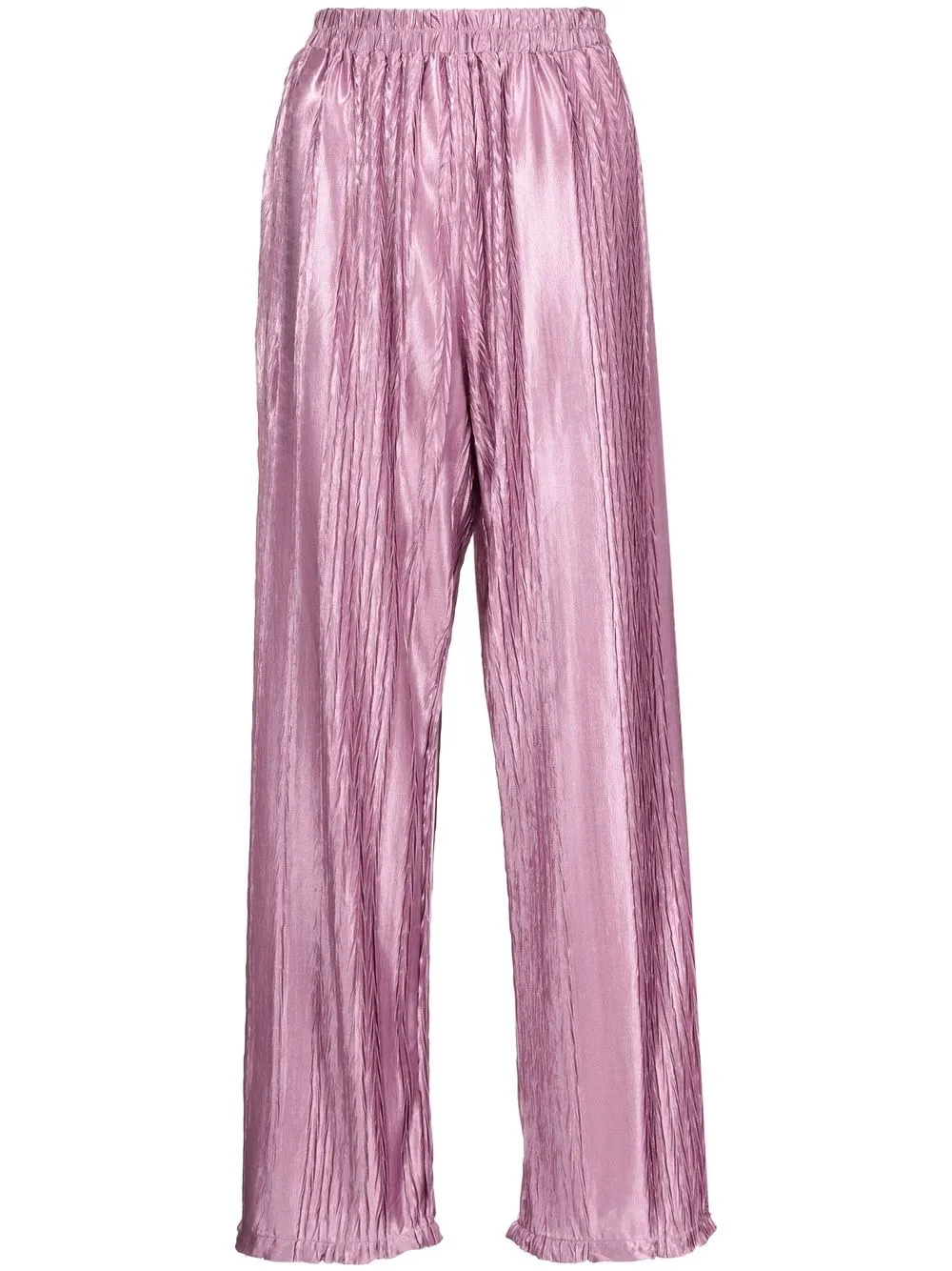 

tout a coup pantalones anchos con motivo de espiga - Morado