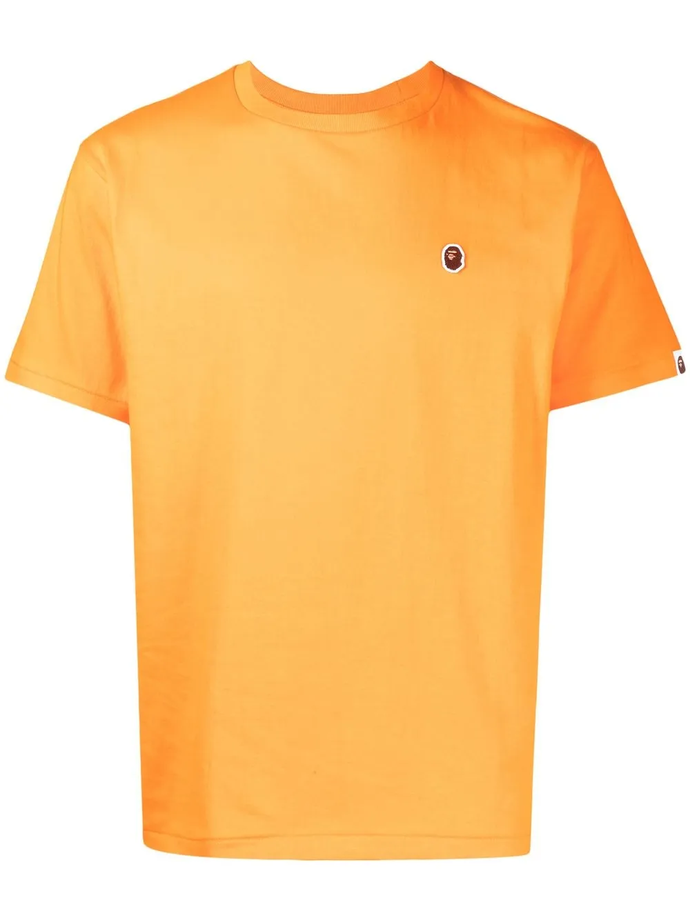 

A BATHING APE® playera con logo de parche - Naranja