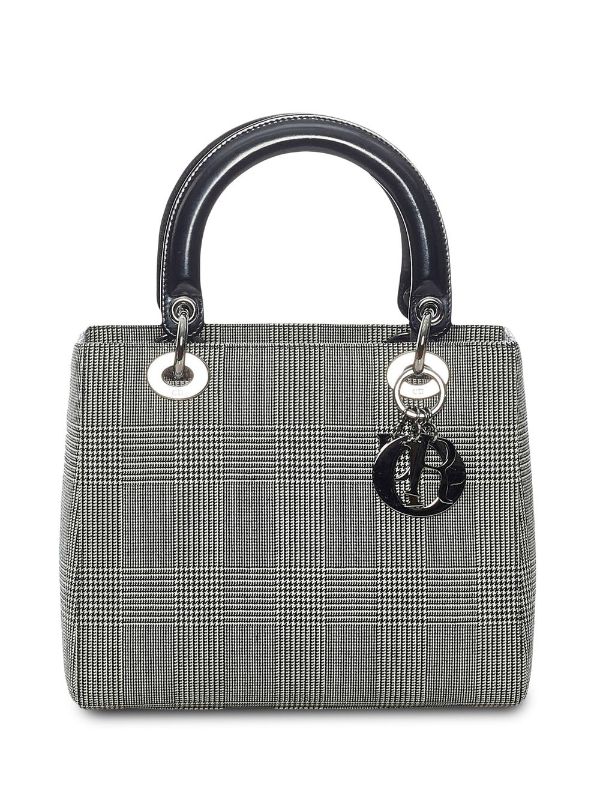 checkered lady dior bag