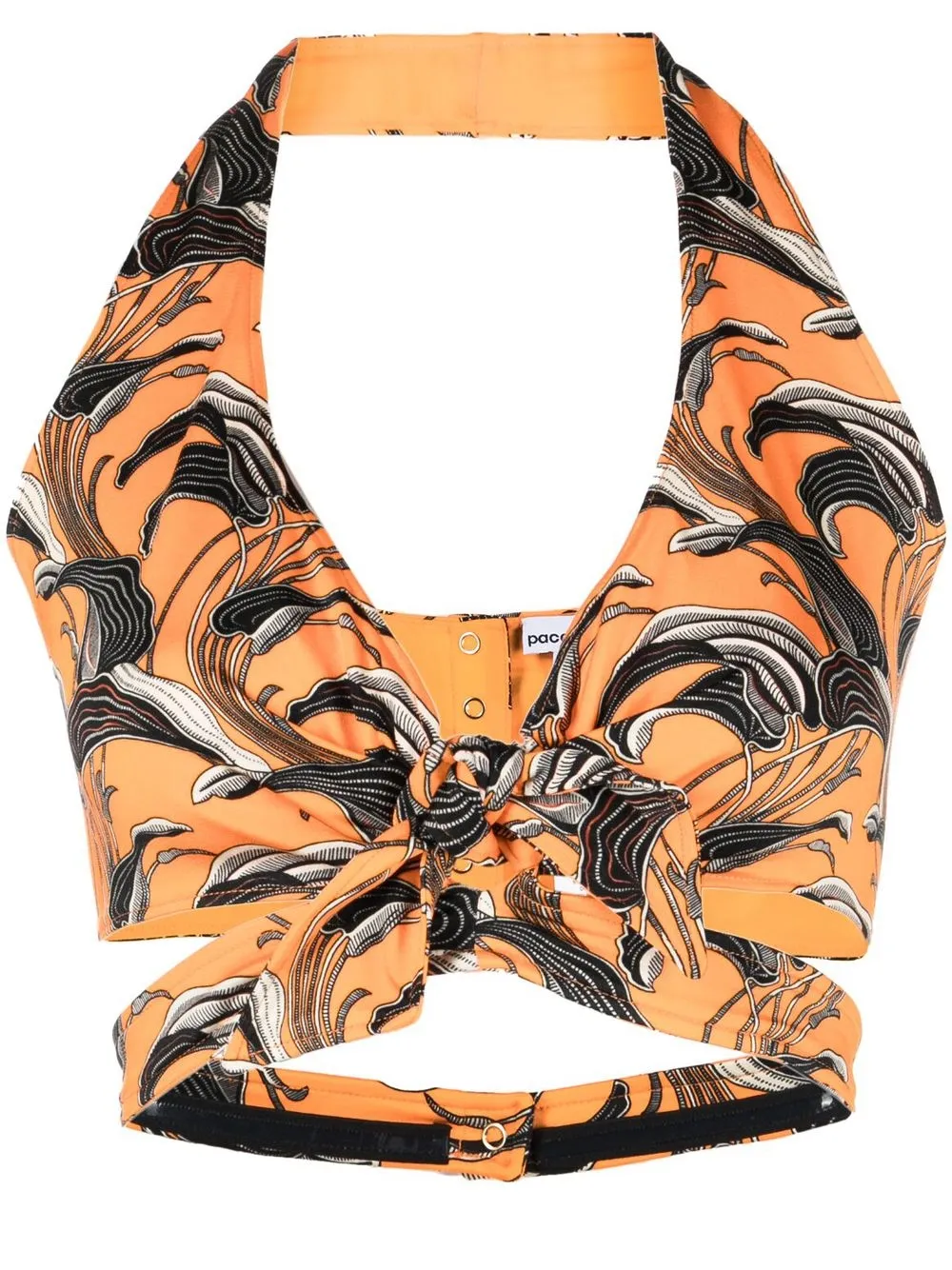 RABANNE PRINTED CROPPED TOP