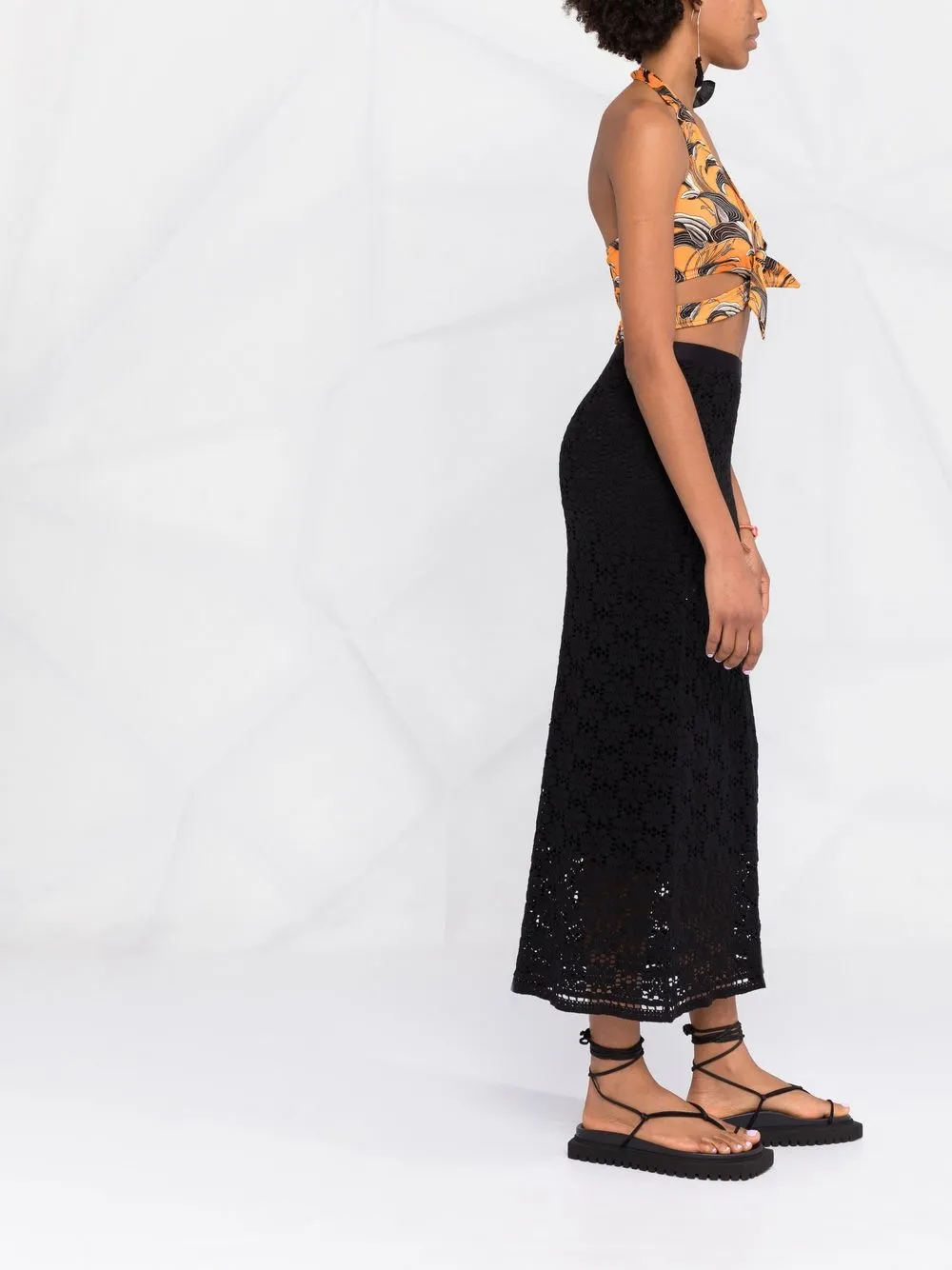 Paco Rabanne Printed Cropped Top - Farfetch