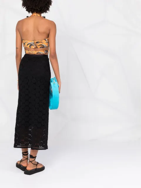 Paco Rabanne Printed Cropped Top - Farfetch