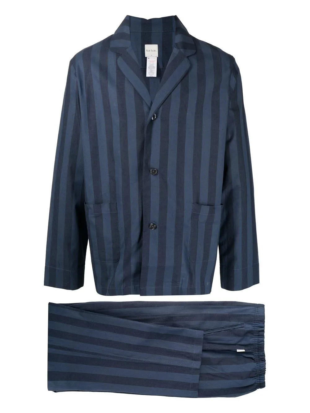 

Paul Smith camisa de pijama con rayas estampadas - Azul