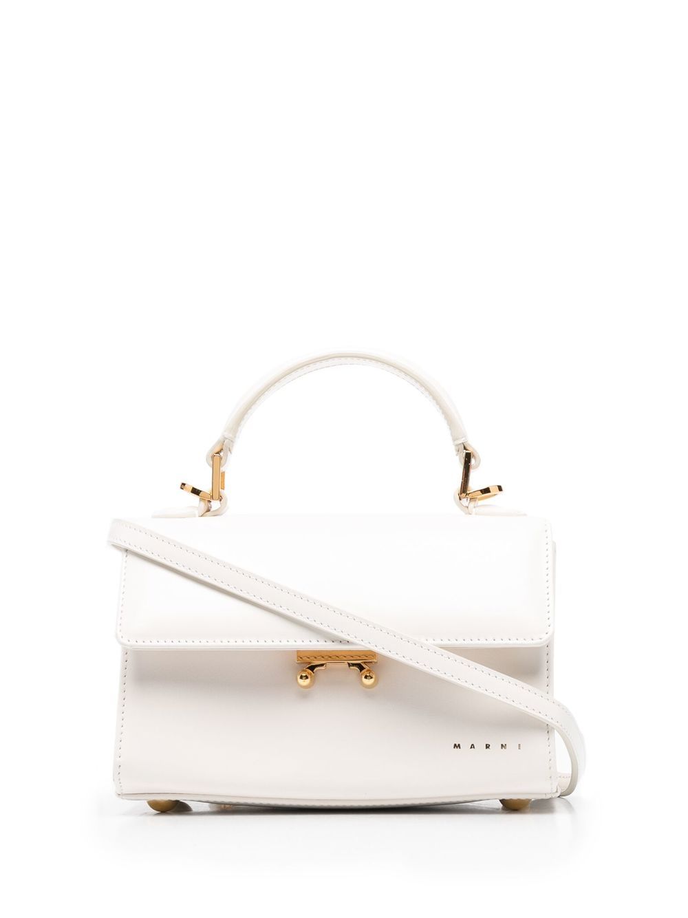 

Marni bolsa de hombro mini Trunk - Blanco