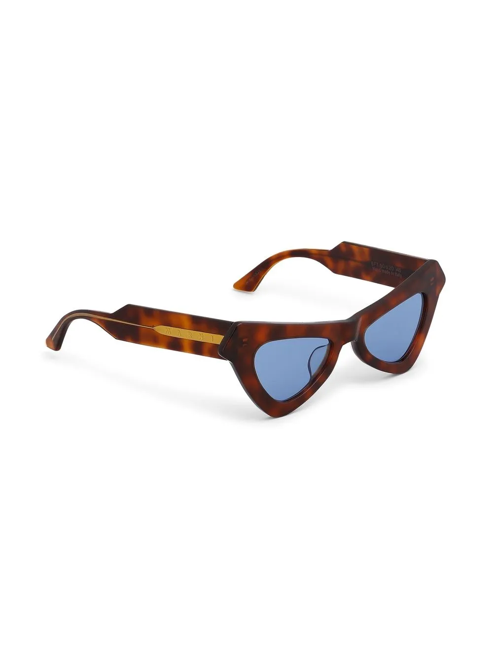 Marni Fairy Pool Triangular-frame Sunglasses In 红色