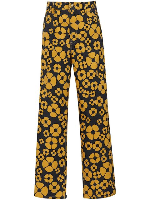Marni x Carhartt フローラル ワイドパンツ