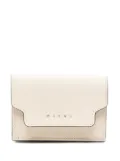 Marni tri-fold leather wallet - Neutrals