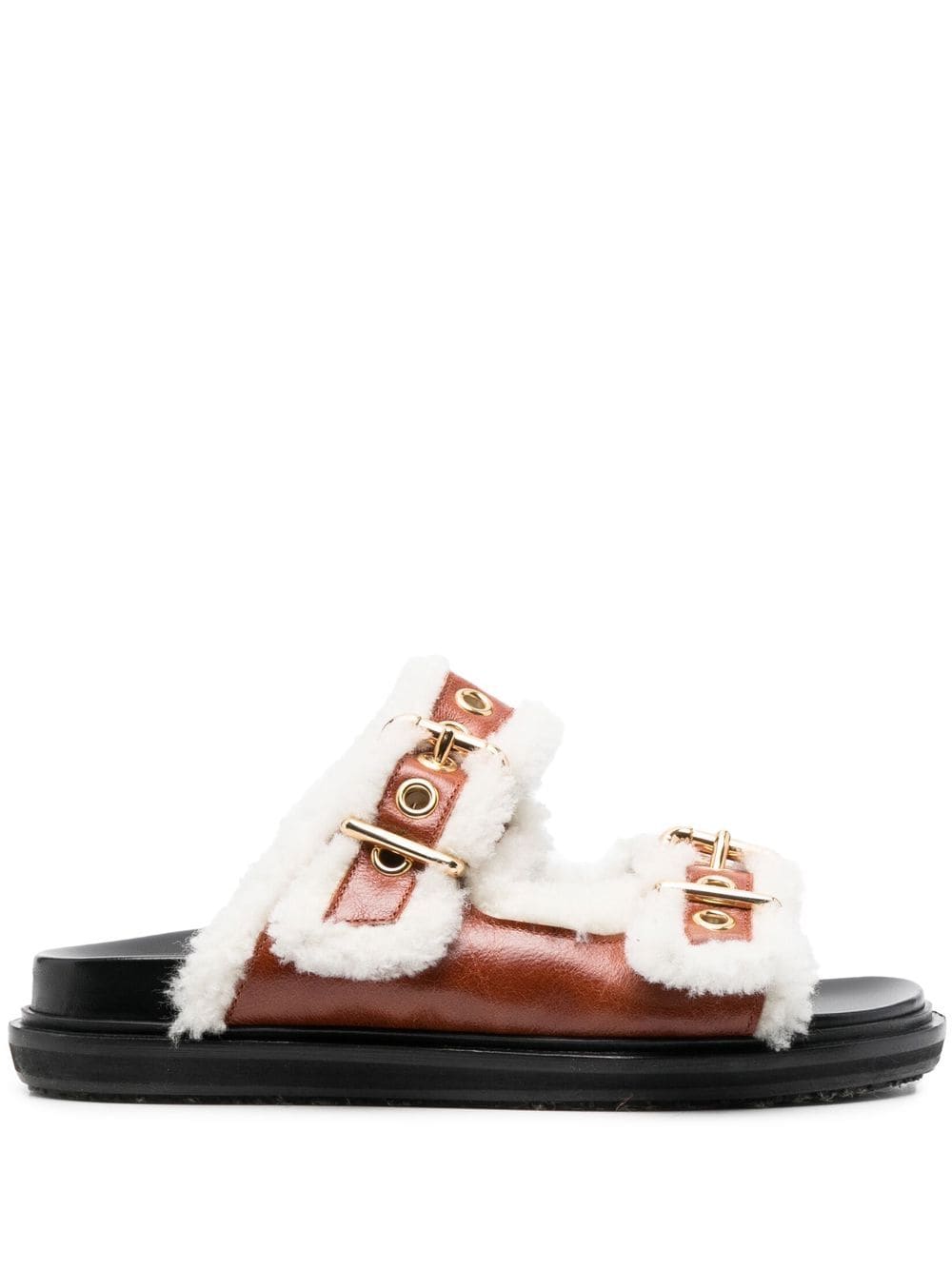 Affordable Marni Fussbett shearling slides Women