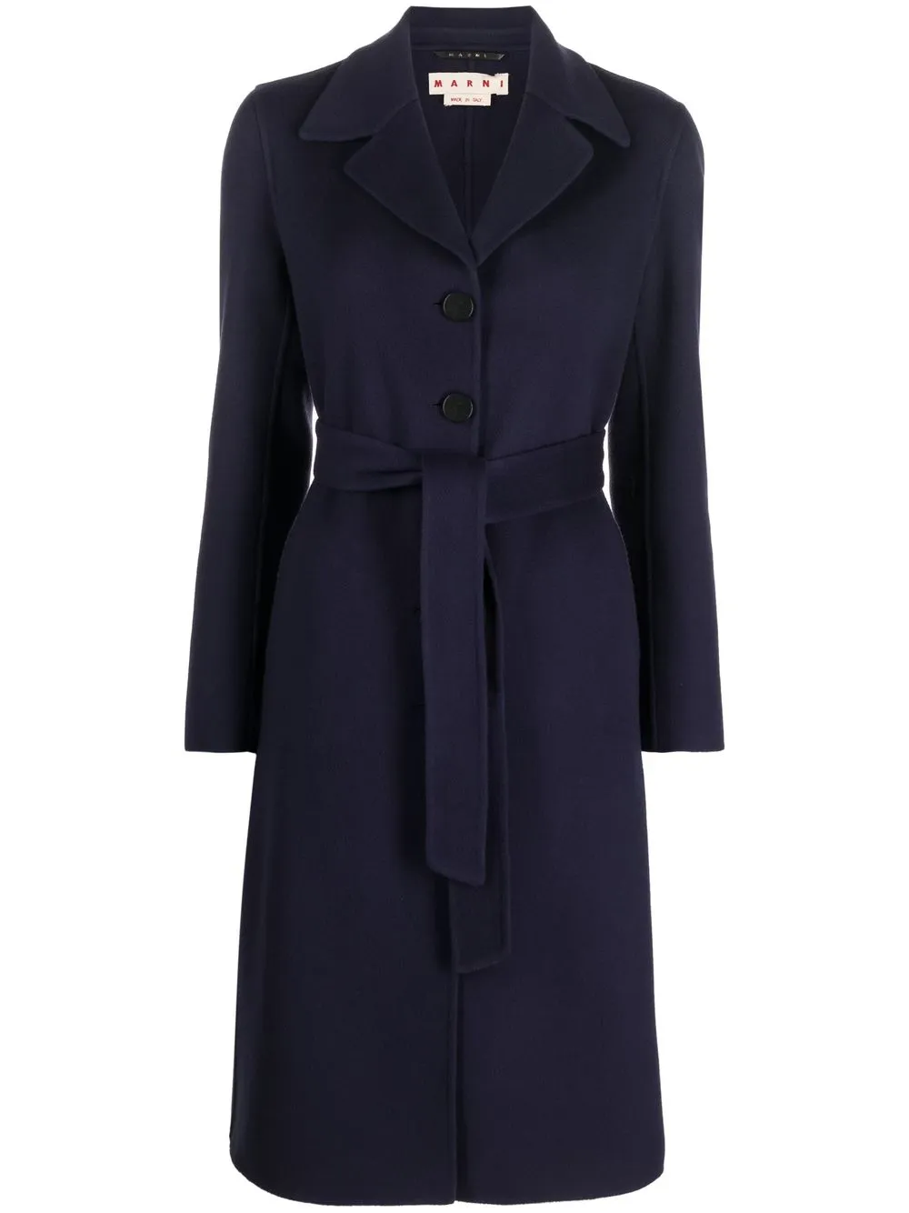 

Marni single-breasted belted coat - Blue