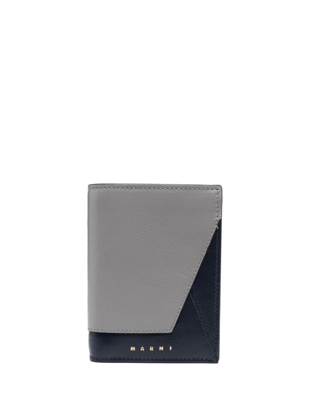 BI-FOLD WALLET IN GRAINED CALFSKIN - NAVY BLUE