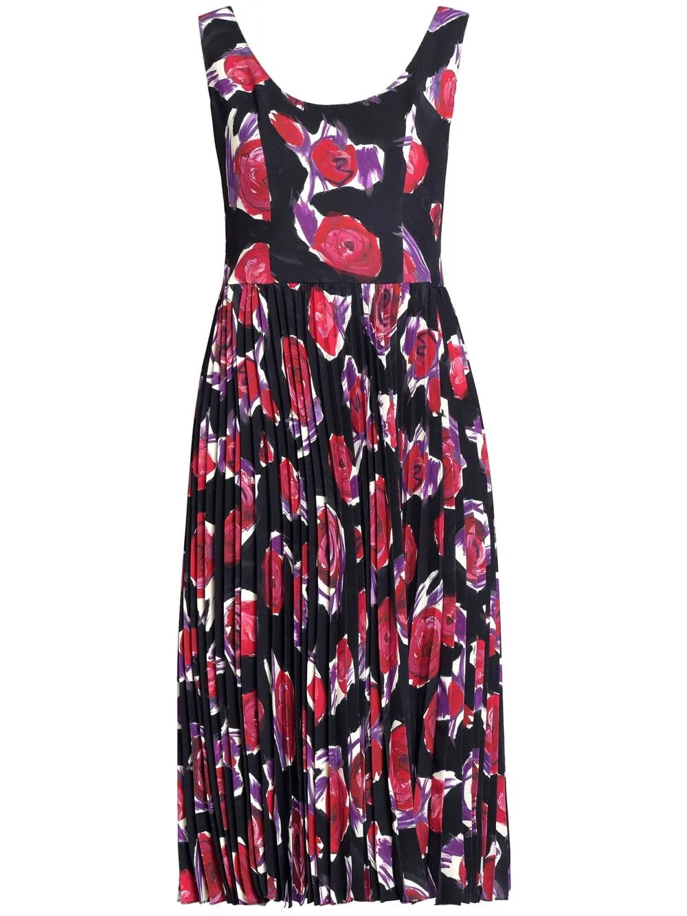 

Marni floral-print midi-dress - Black