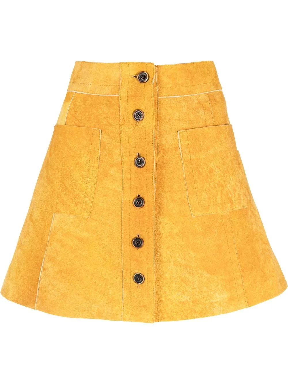 

Marni A-line buttoned skirt - Yellow