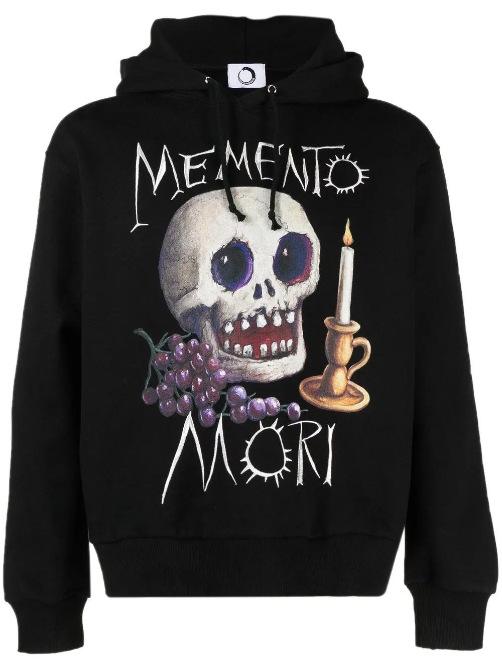 

Endless Joy skull-print organic cotton hoodie - Black