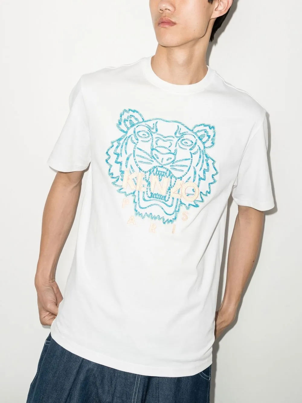 Imagen 2 de Kenzo playera con bordado de tigre