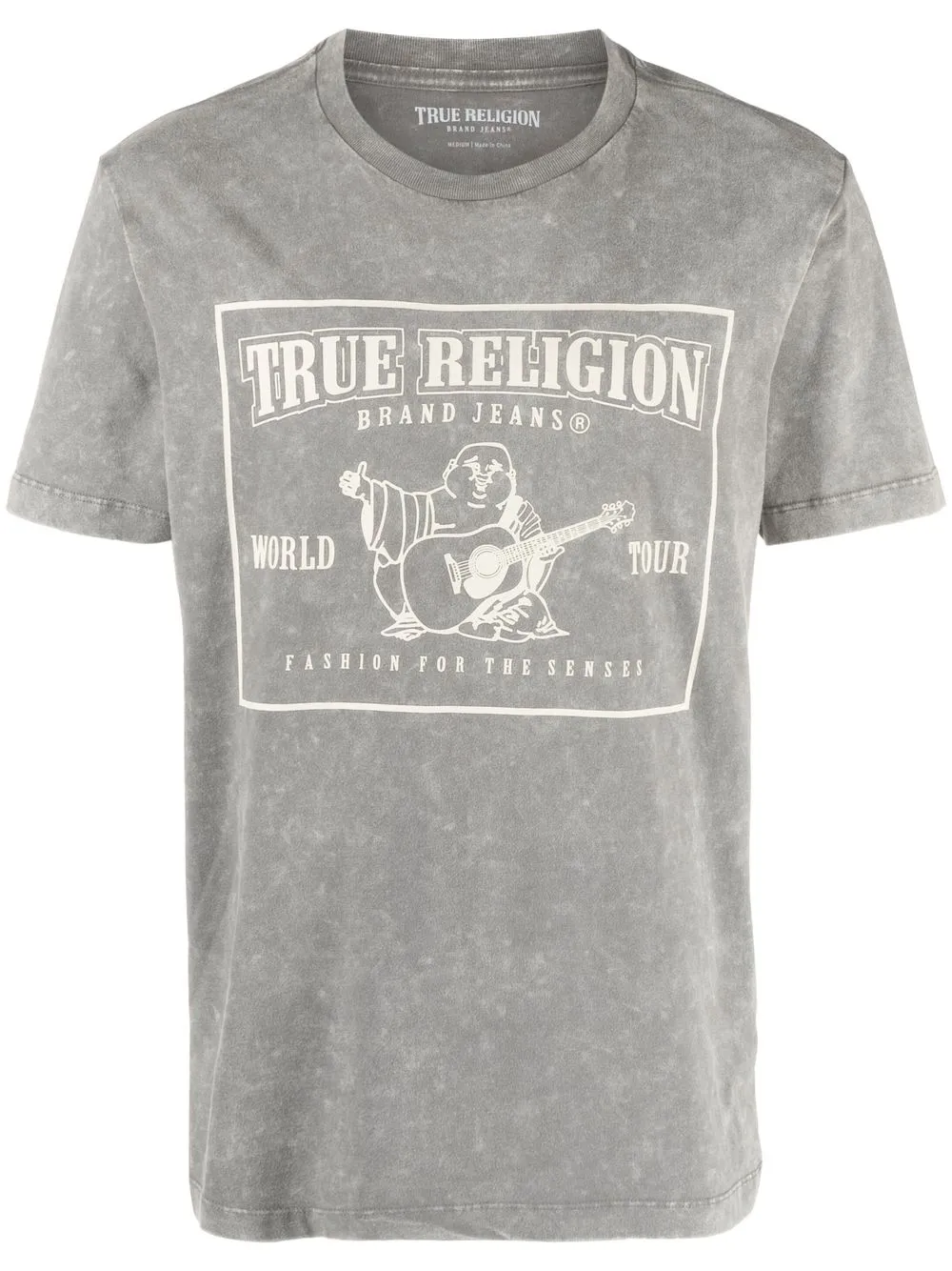 

True Religion playera Mineral con logo estampado - Gris