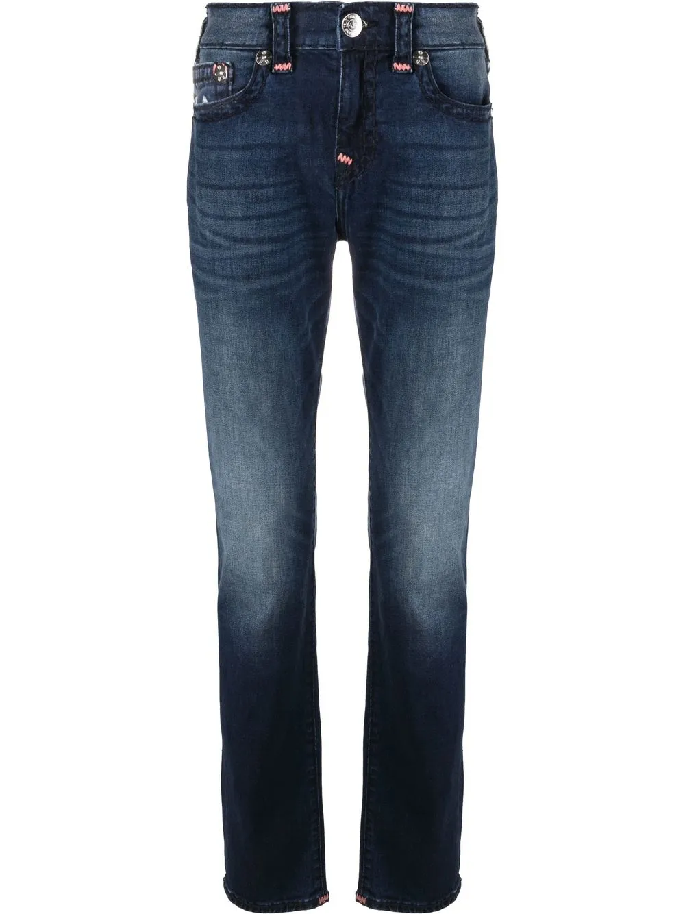 

True Religion faded slim-fit jeans - Blue