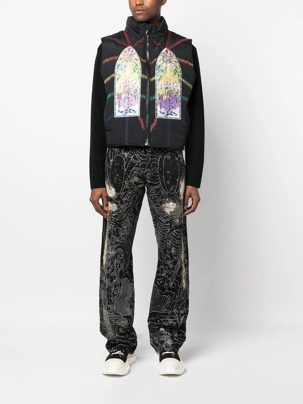 who-decides-war-embroidered-cathedral-gilet-farfetch