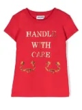 Moschino Kids Handle With Care T-shirt - Red