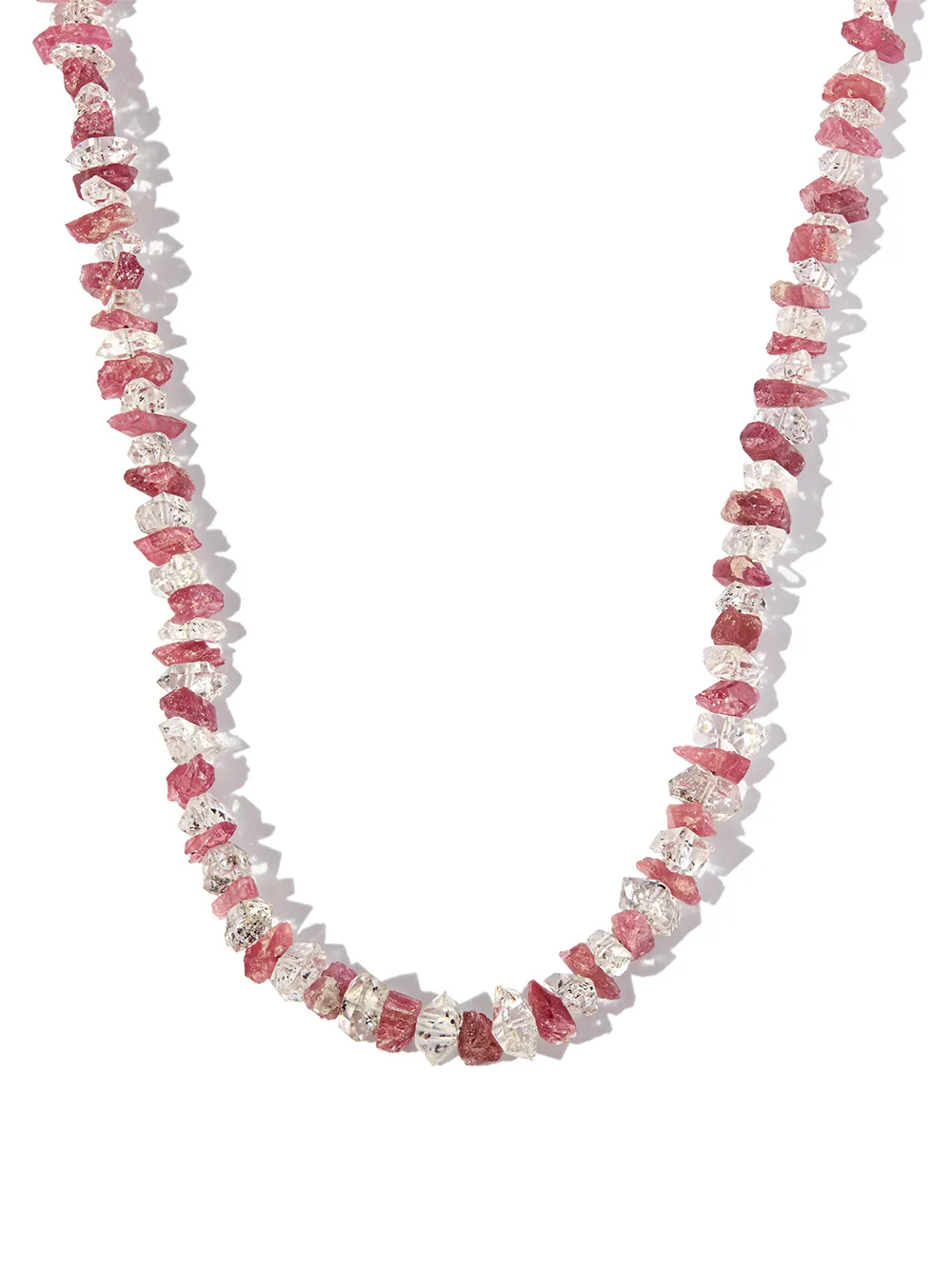 

JIA JIA 14kt yellow gold tourmaline and crystal quartz beaded necklace