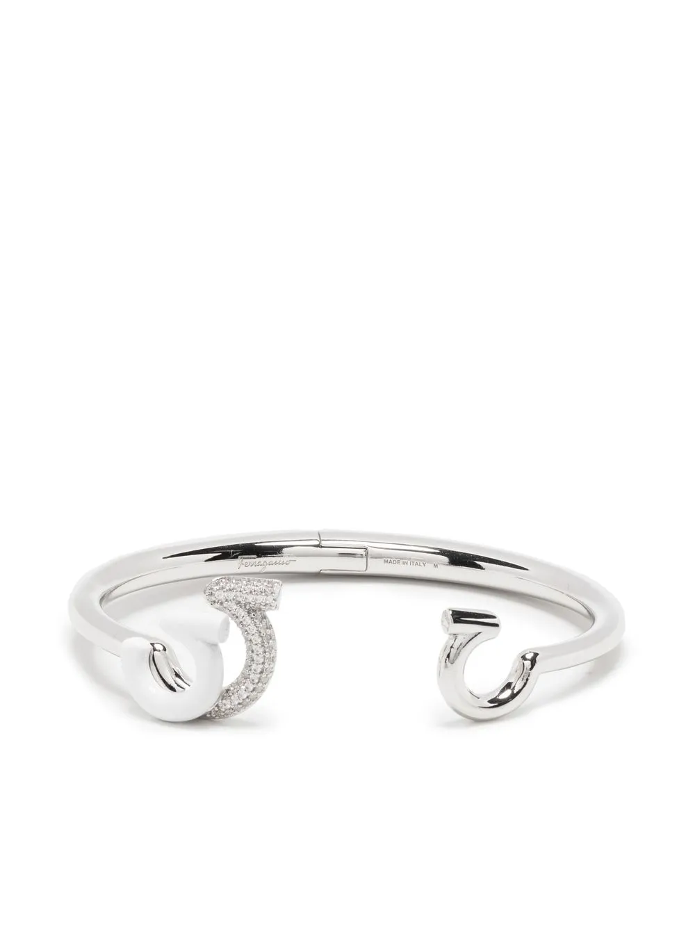 

Ferragamo crystal-detail bangle bracelet - Silver