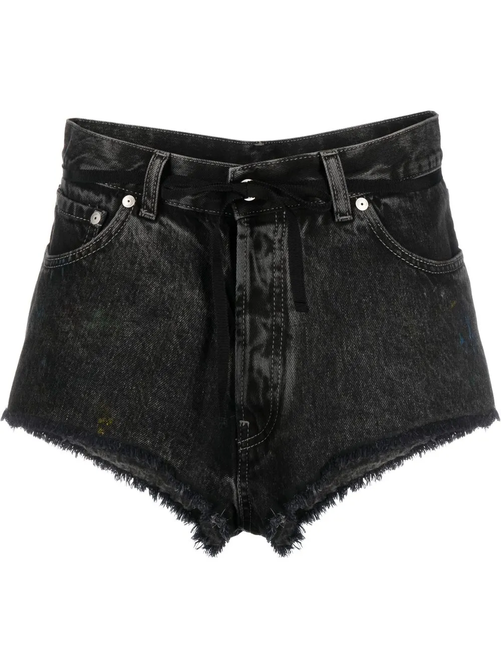 

Maison Margiela raw-hem denim shorts - Black