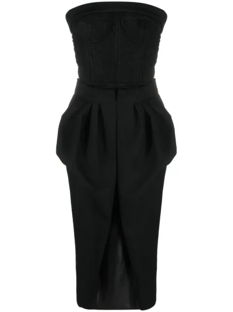 Maison Margiela Abito midi senza spalline