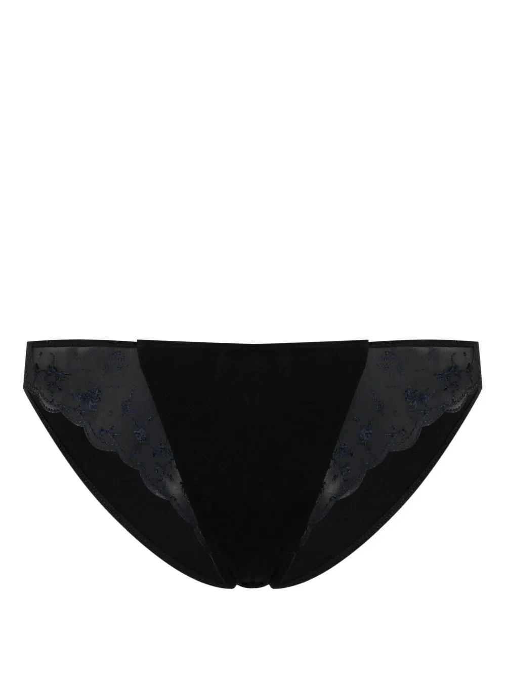 

La Perla Midnight Botanica embroidered-tulle briefs - Black