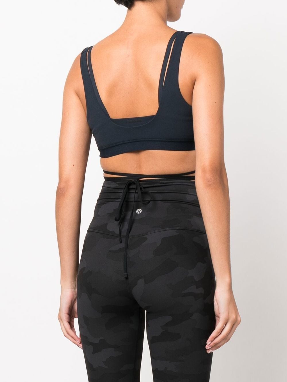 Jacquemus x Nike La Brassière Drapée Sports Bra Dark Grey