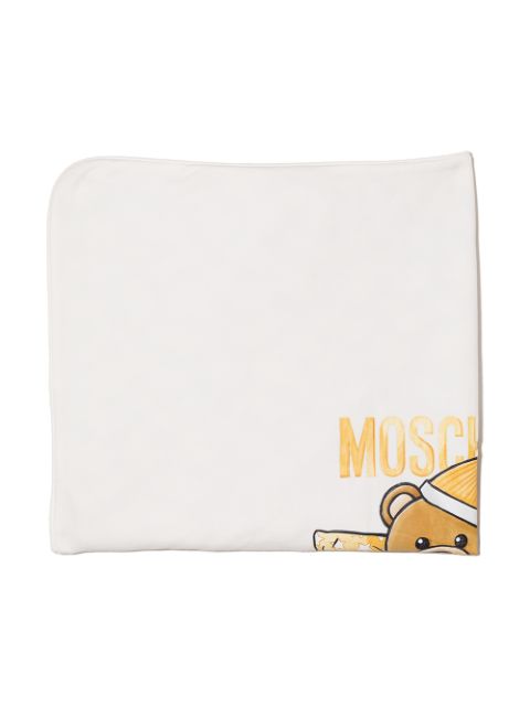 Moschino Kids Teddy Bear-logo print blanket
