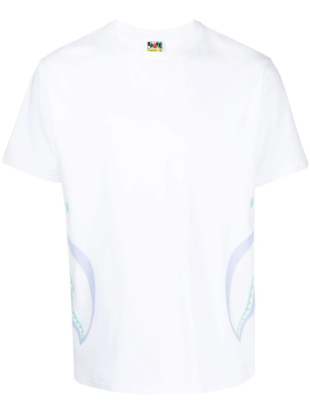 

A BATHING APE® playera con estampado Camo Side Shark - Blanco