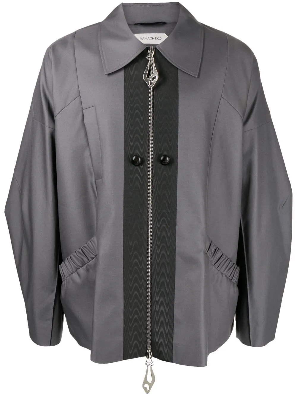 zip-up shirt jacket