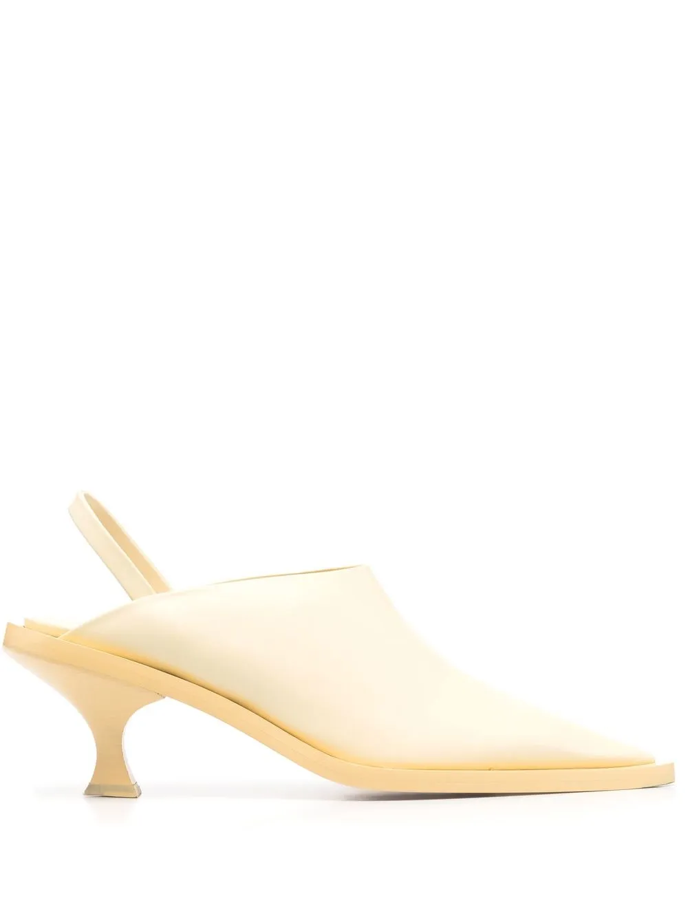 

Jil Sander mules con tira trasera - Amarillo