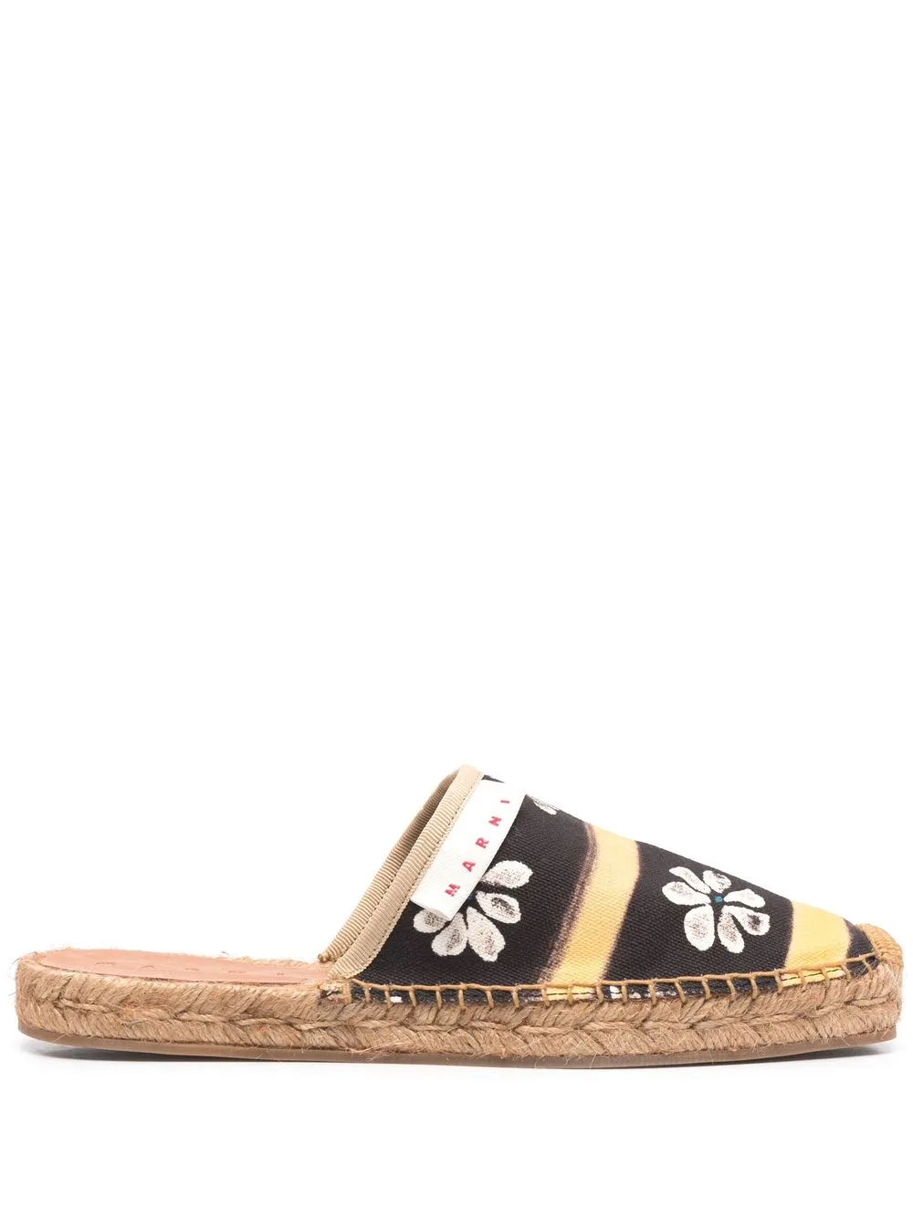 

Marni floral-print flat espadrilles - Black