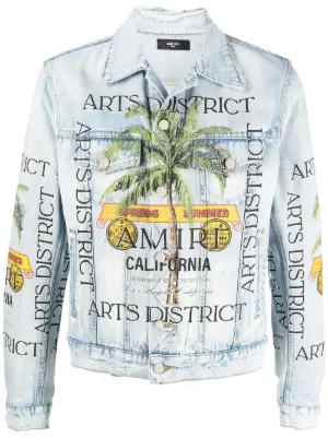 AMIRI Chemist Star デニムジャケット | ブラック | FARFETCH JP