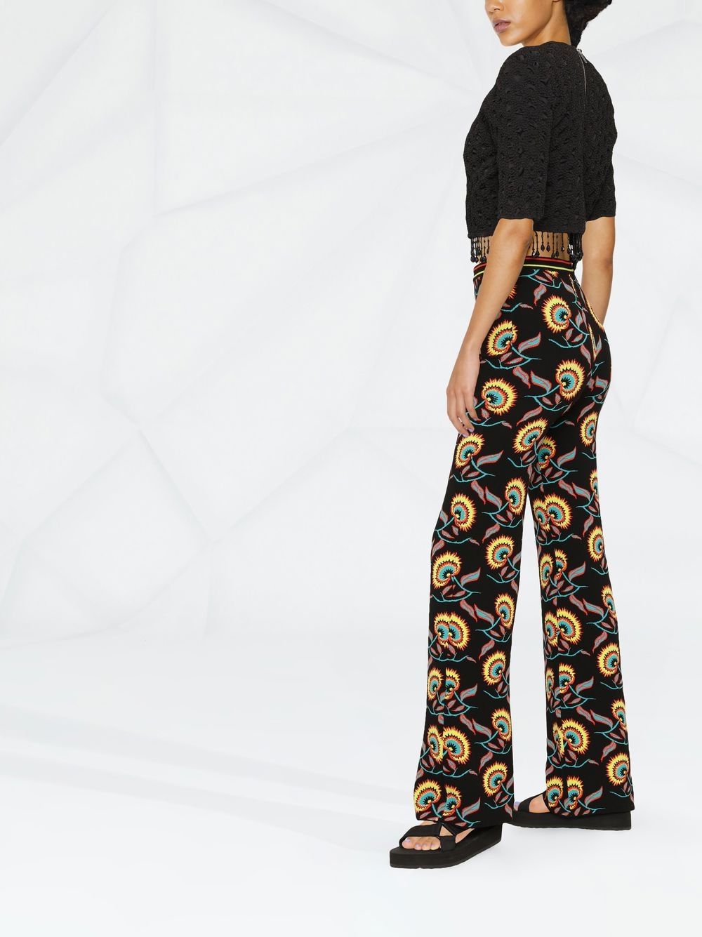 How to save money Rabanne floral-print trousers Women