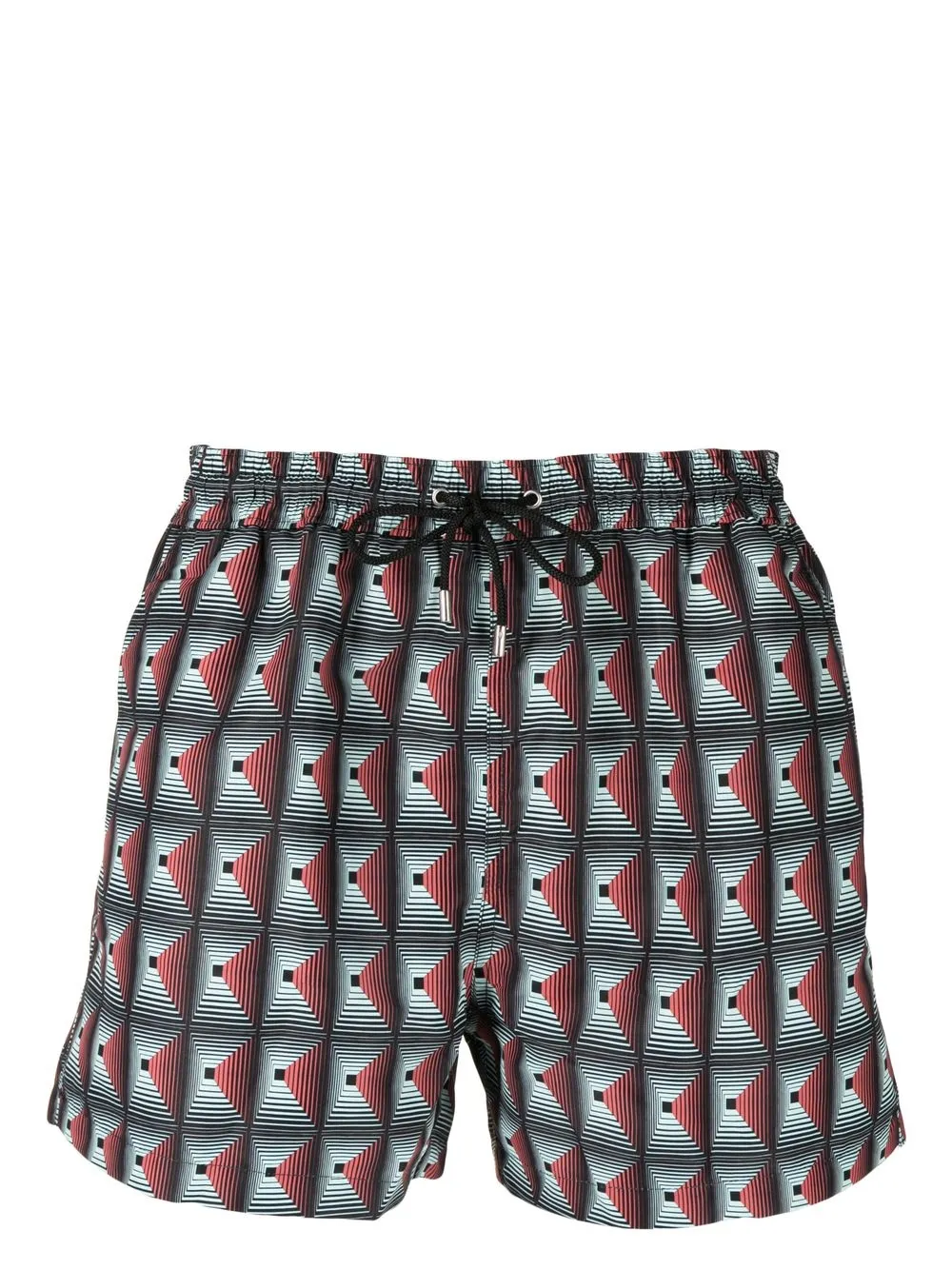 

Paul Smith geometric-print drawstring swim shorts - Red