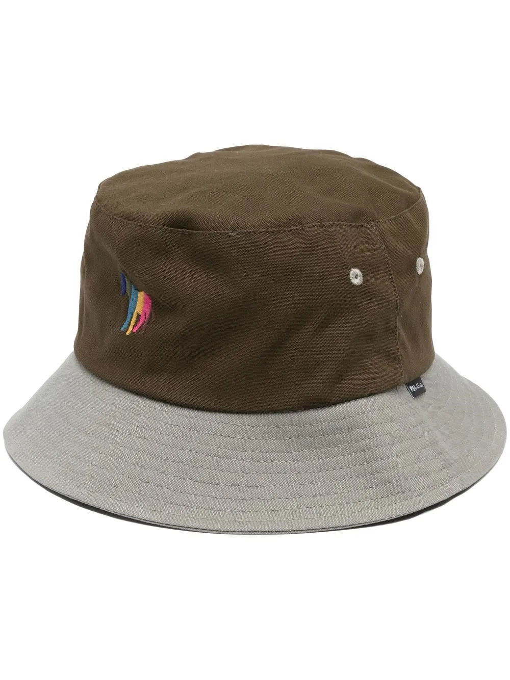 

PS Paul Smith Broad Stripe Zebra bucket hat - Green