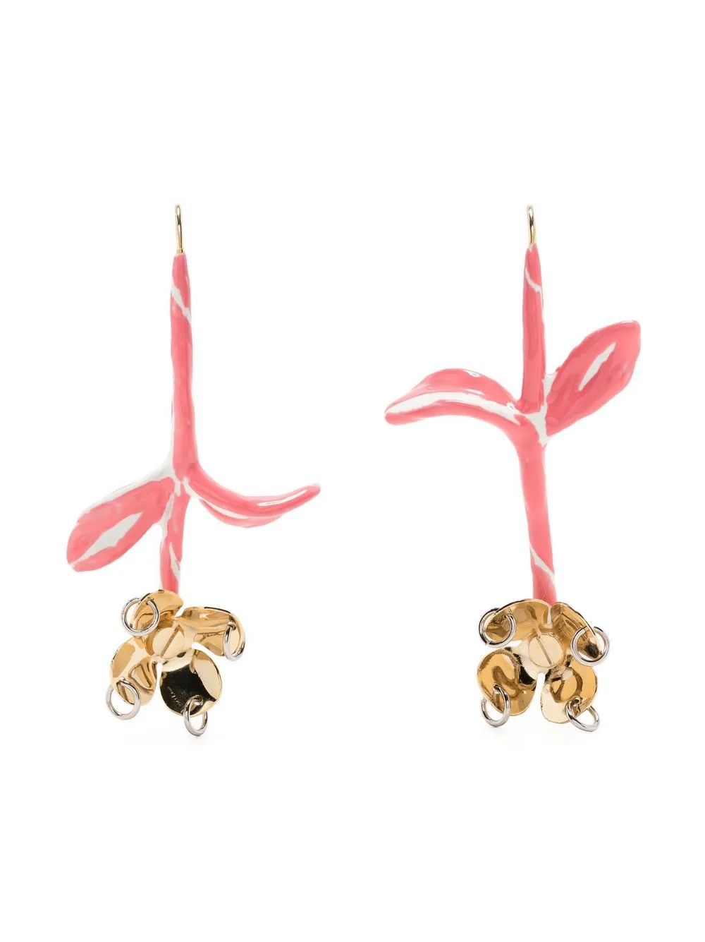 

Marni floral-detail earrings - Pink