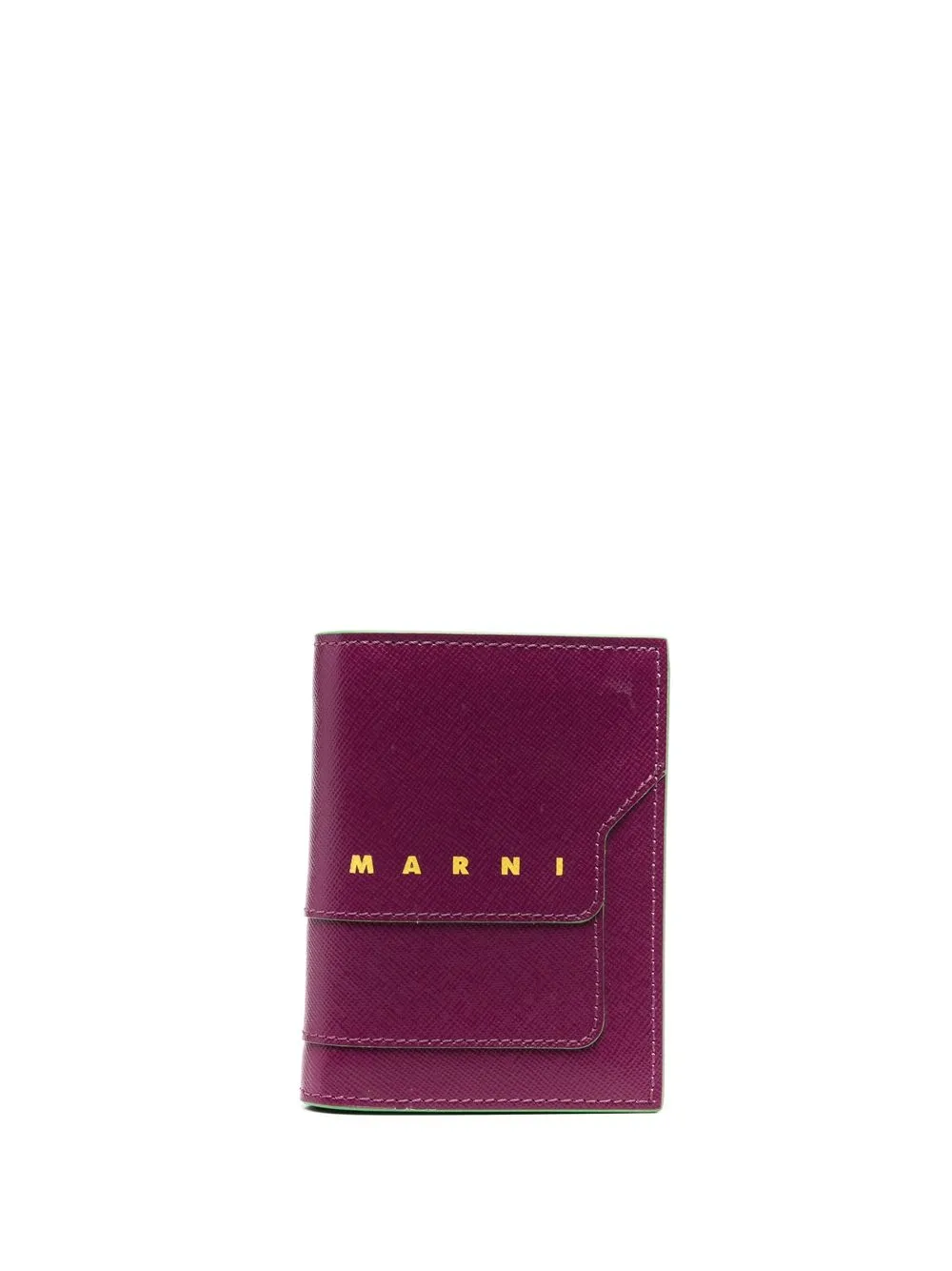 

Marni logo-print bi-fold wallet - Purple