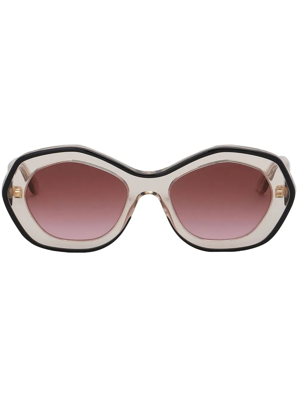 

Marni geometric-frame sunglasses - Pink