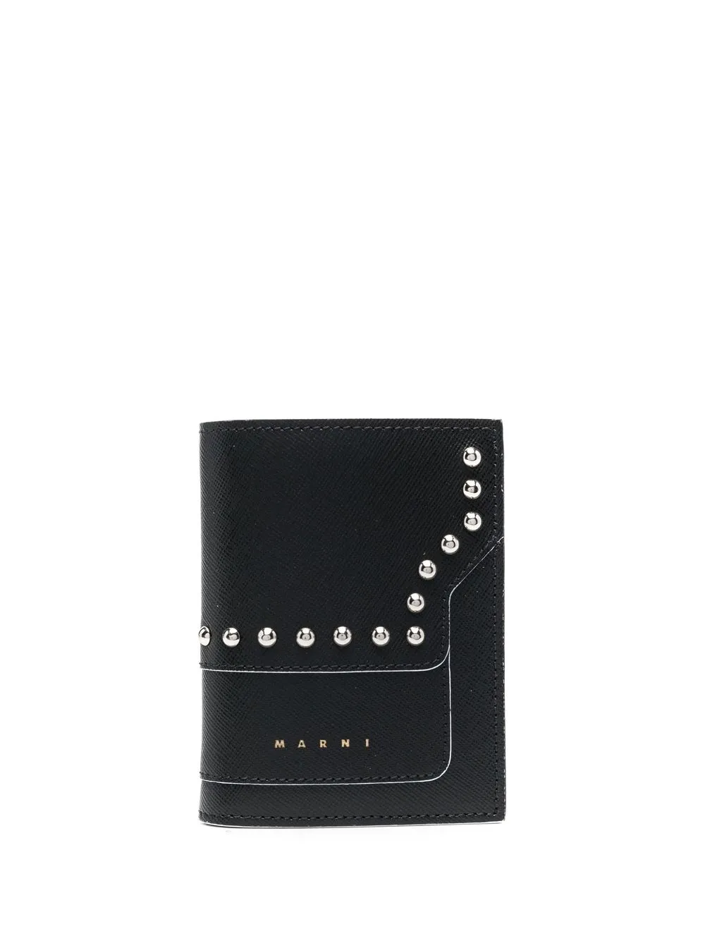 

Marni cartera plegable con apliques - Negro