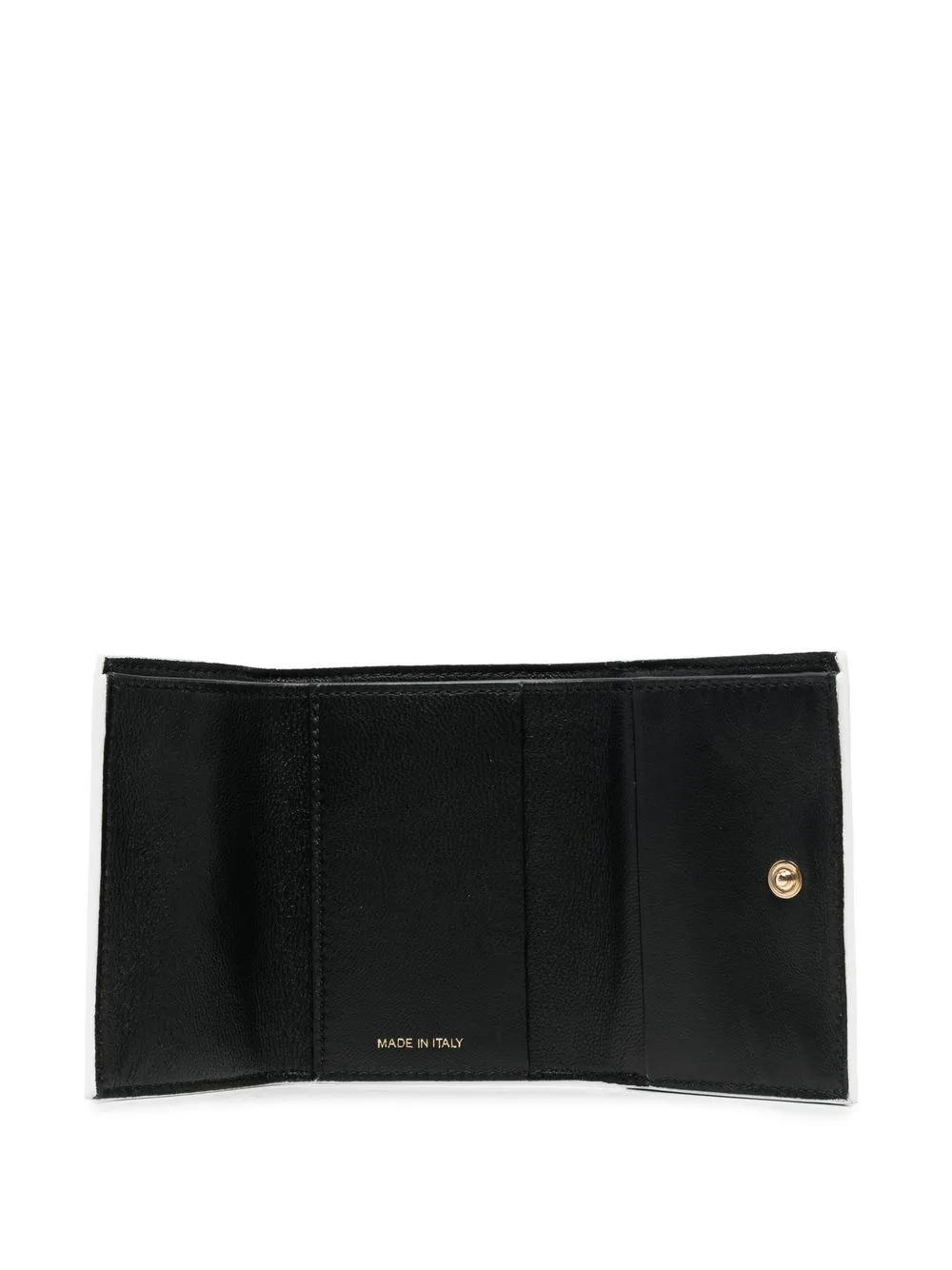 Marni Stud-embellished Tri-fold Wallet In Black