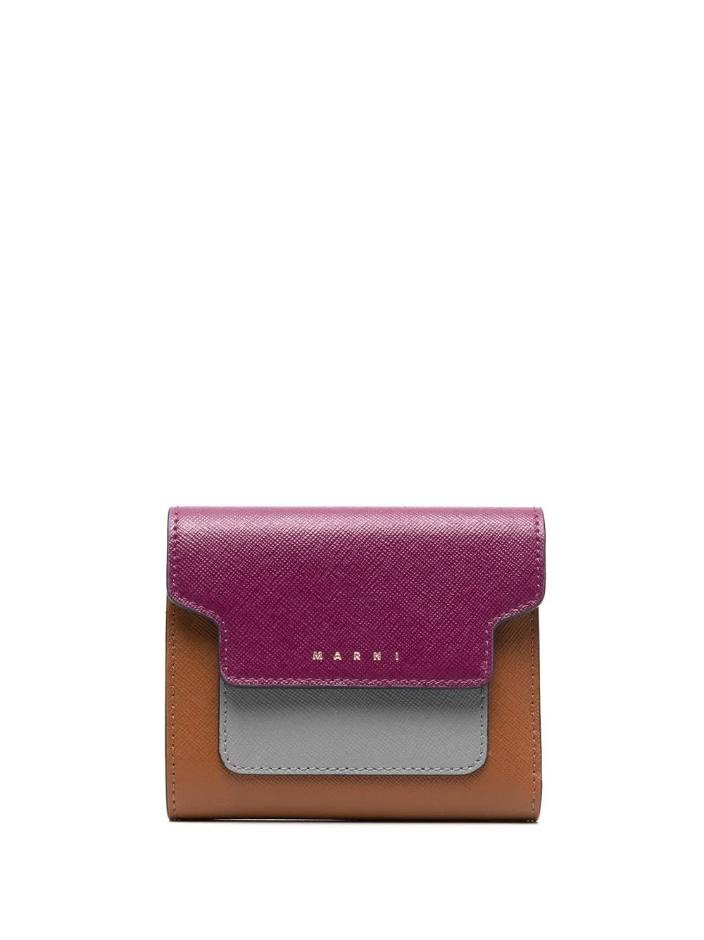 

Marni cartera con diseño color block - Marrón