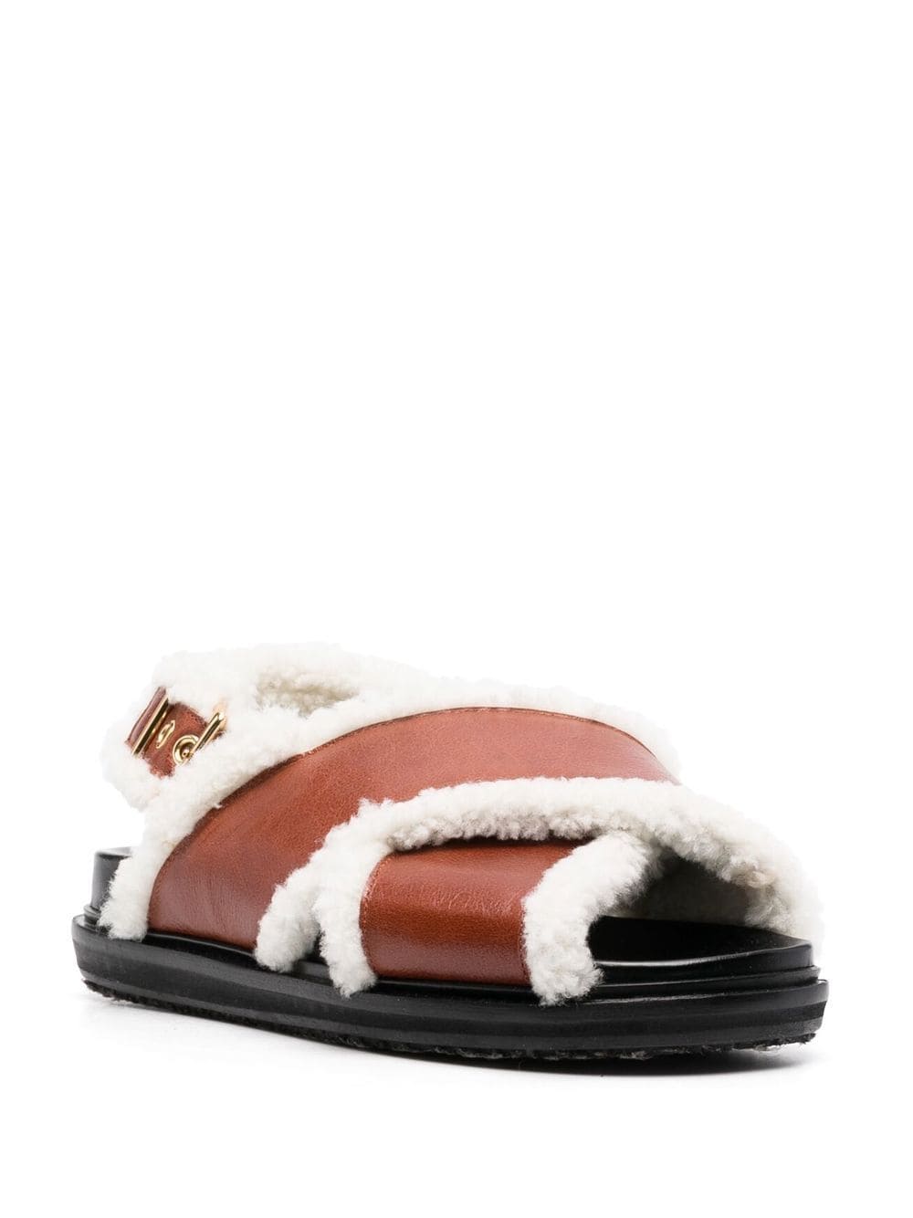 Marni Slingback sandalen met open neus - Bruin