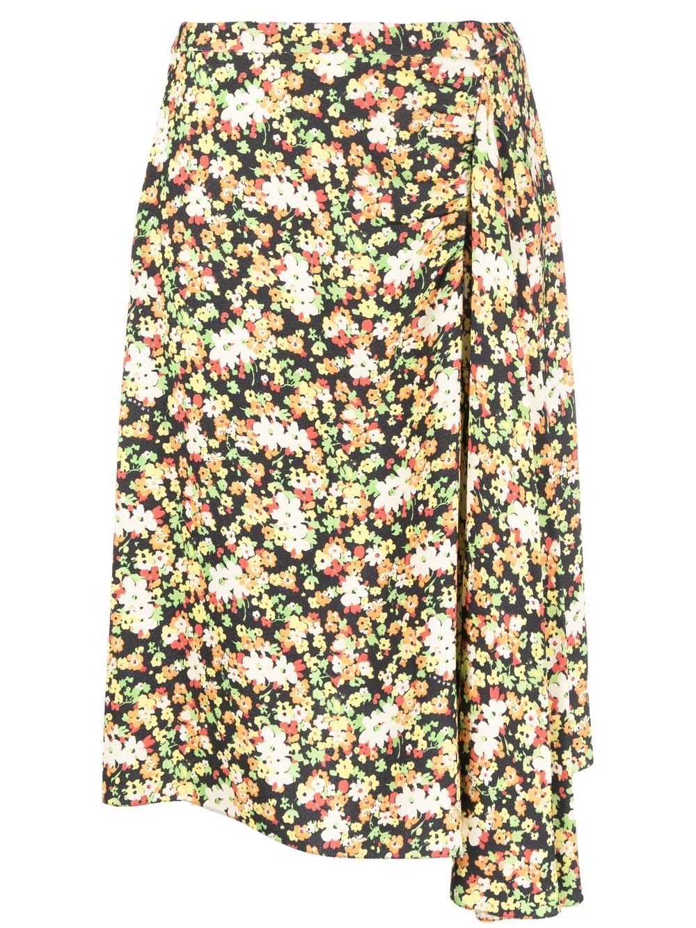 Marni floral-print A-line skirt Women