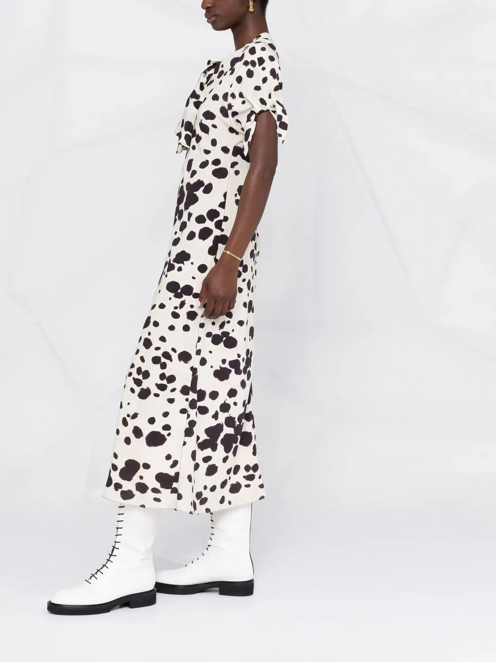 Marni dalmatianprint Midi Dress Farfetch