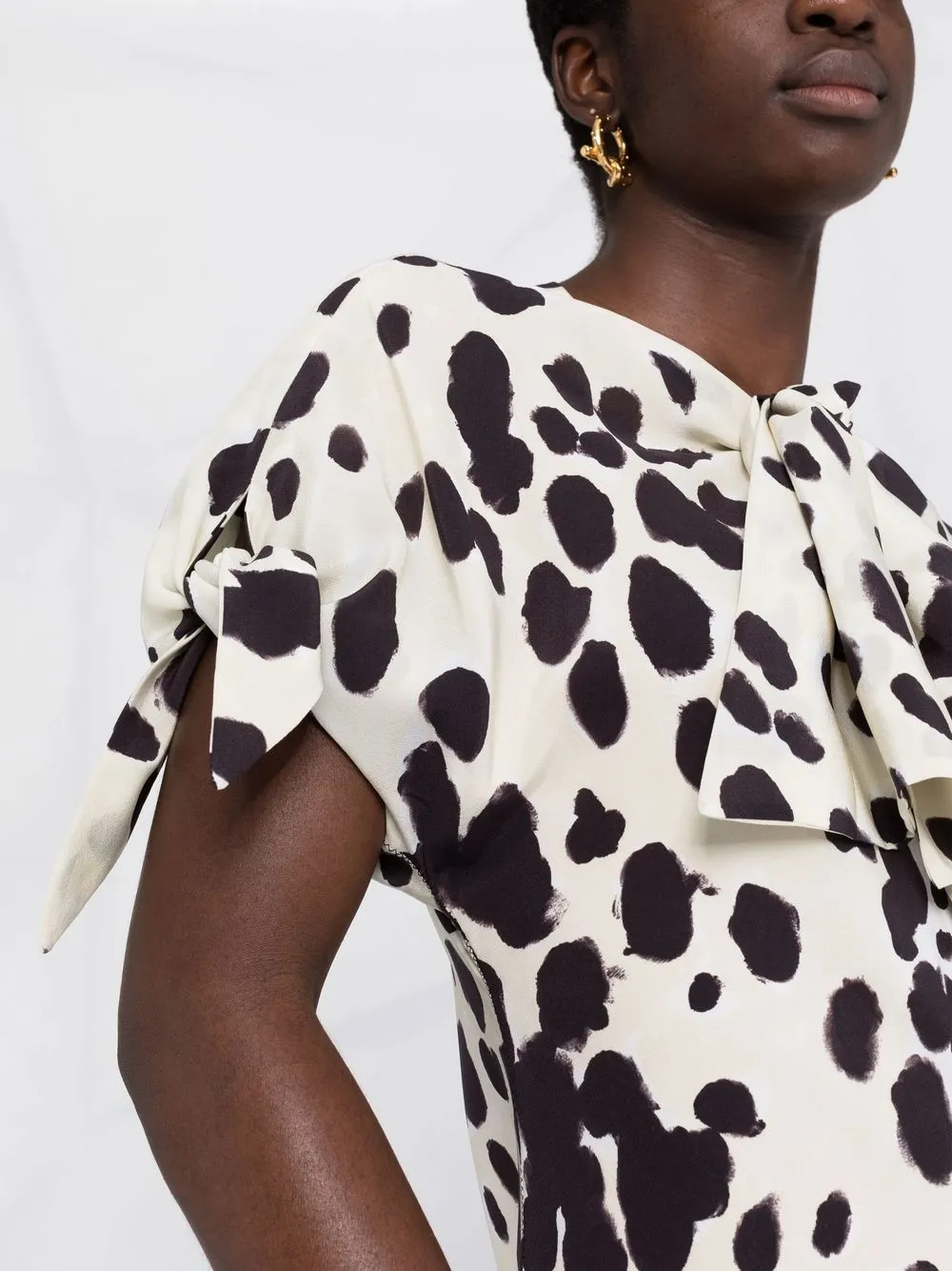 Marni dalmatianprint Midi Dress Farfetch