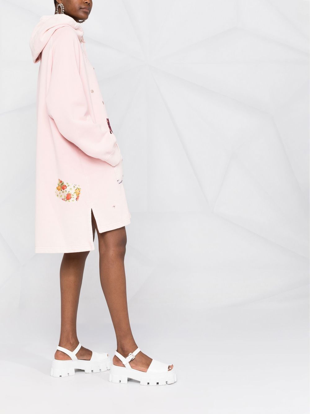 Marni embroidered hoodie dress Women