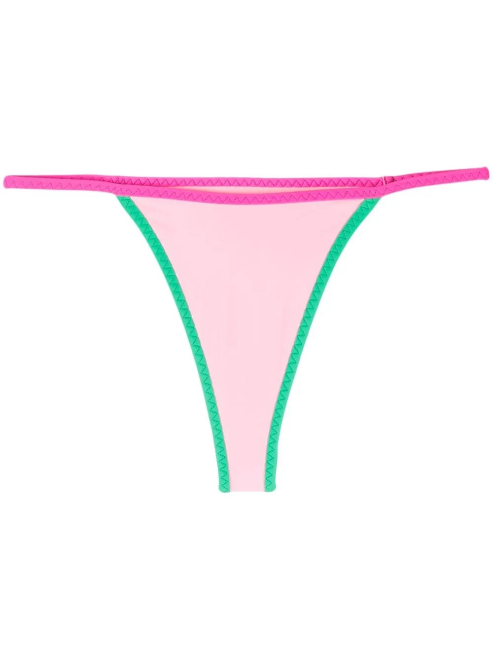 

MC2 Saint Barth bikini bottom con parche del logo - Rosado